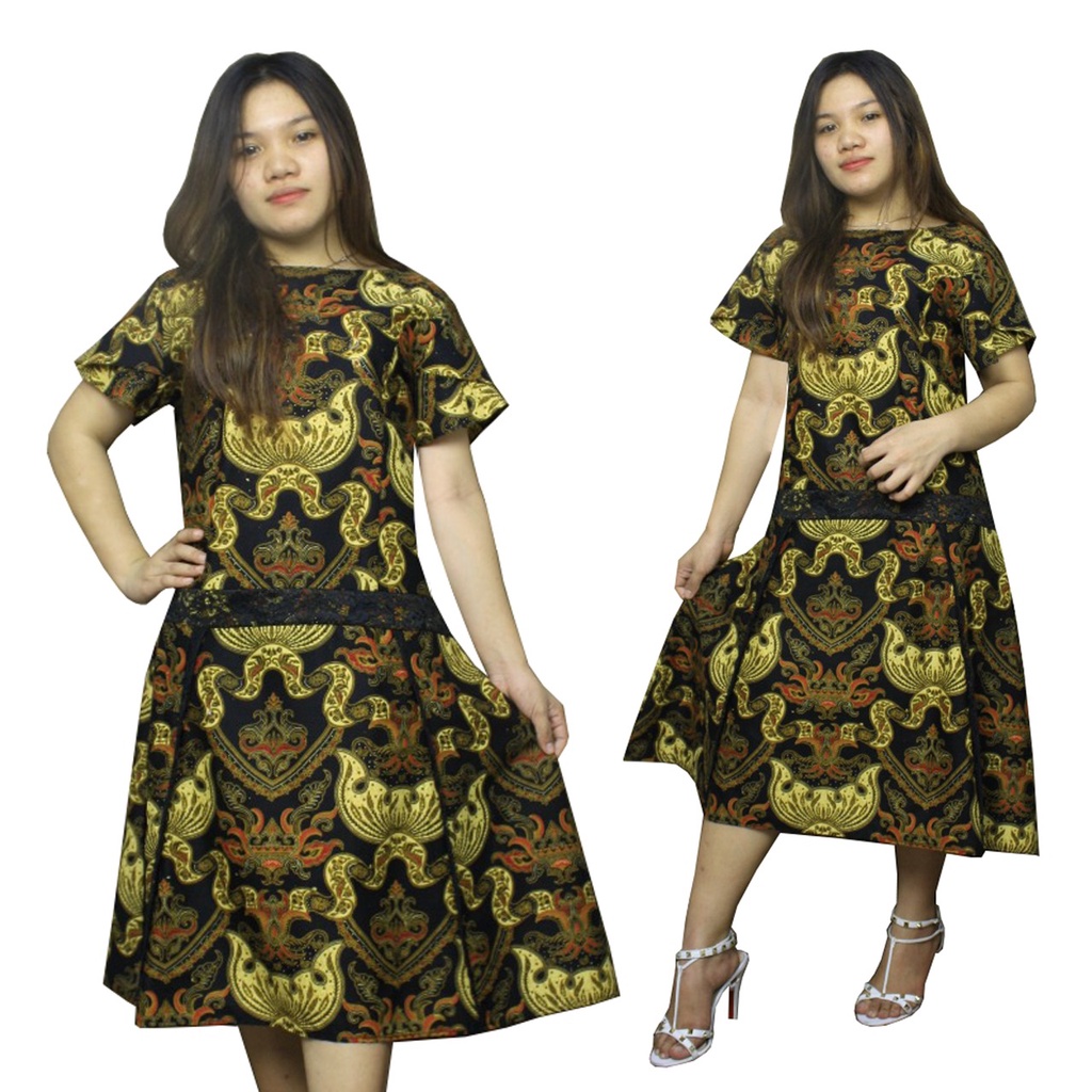 SB Collection Dress Midi Melisa Terusan Batik Wanita