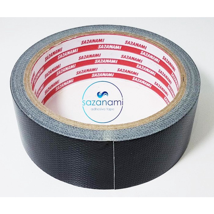 

Lakban Kain Hitam (36 mm x 8 meter) Sazanami Cloth Tape Isolasi