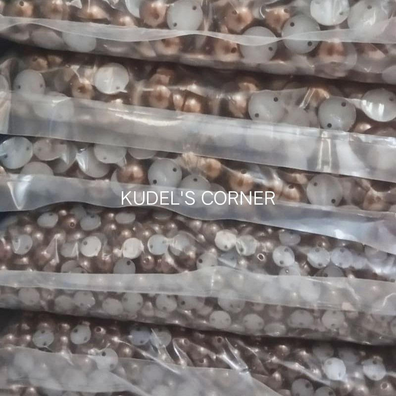 GROSIR MUTBEL/ MUTIARA BELAH/450gr mutiara belah lubang/ mutbel/ half pearl