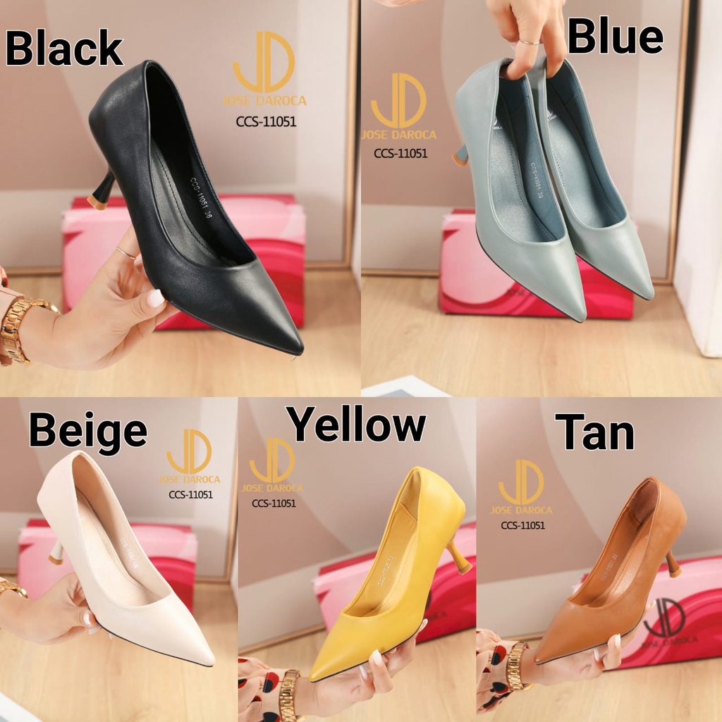 JOSE DAROCA High Heels Stiletto Kulit Shoes # CCS-11051 # ORIGINAL