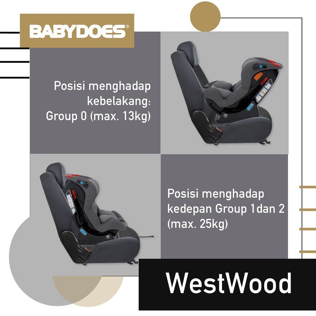 carseat babydoes westwood kursi bayi