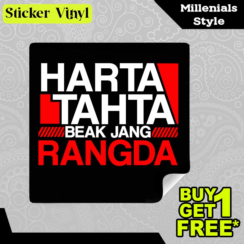 

Stiker Sticker Harta Tahta Beak Jang Rangda Kalimat Bodor Sunda Aesthetic Bahan Vinyl Satuan Anti Air