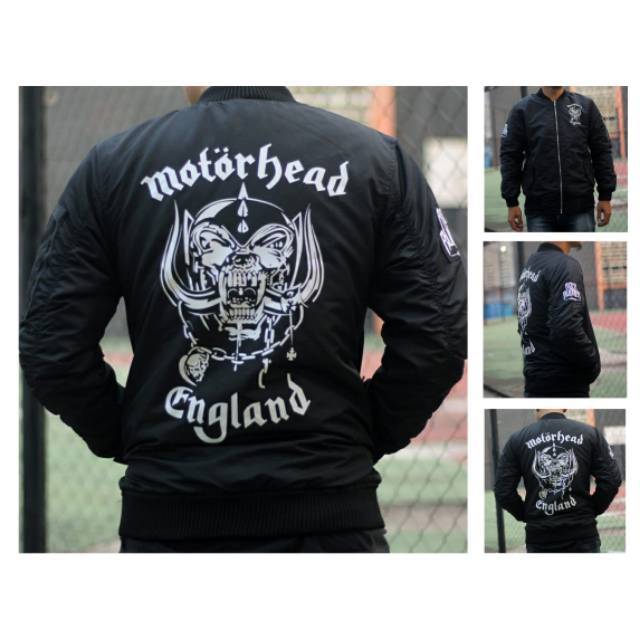 JAKET BOMBER MOTOR HEAD JAKET PILOT JAKET MOTOR ANTI AIR ANTI ANGIN JAKET BAND MOTORHEAD