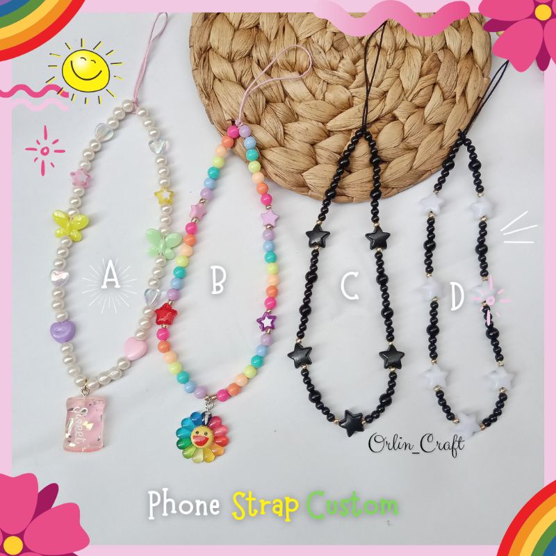 Phone Strap Custom Key Chain Beads