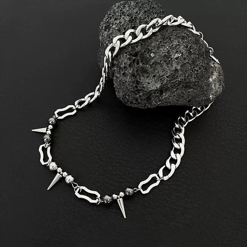 Kalung Choker Rivet Ringan Mewah Ala Punk Untuk Wanita