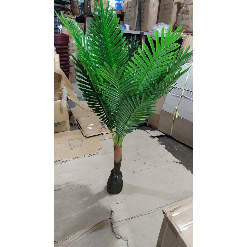 Pohon Palem Plastik Artificial Tinggi 1Meter