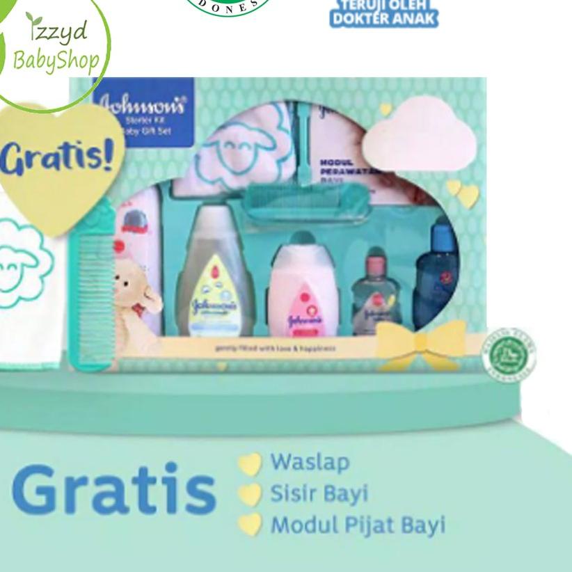 ☄ Johnson's starter kit baby gift set johnsons jhonson baby gift box essensial premium ✴