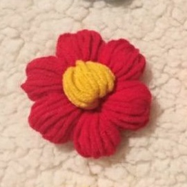 Aplikasi Bunga Rajut Gembul Puffy Flowers Daisy for Bloom Cardigan