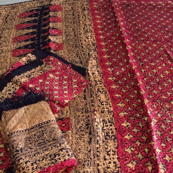 Jual kain batik sarimbit viscose kombinasi tulis Murah