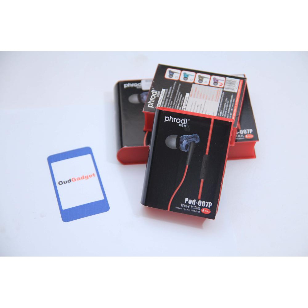 TERPERCAYA Phrodi POD 007P Jimbon In Ear Earphone Original Microphone