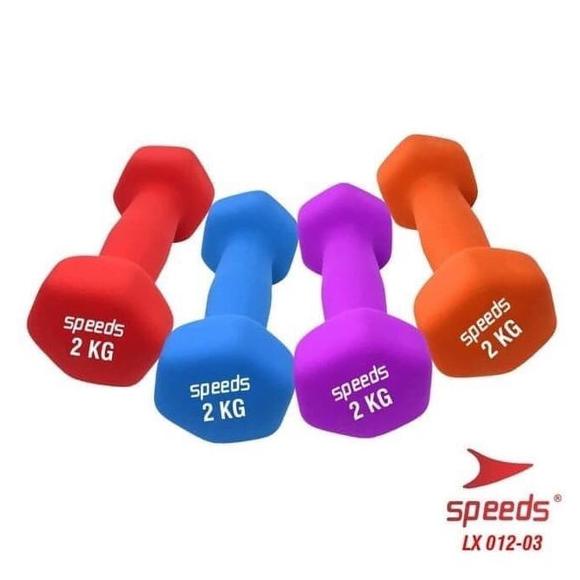 Dumbell Dumbel Barbel Vinyl 2 kg neoprene Speeds
