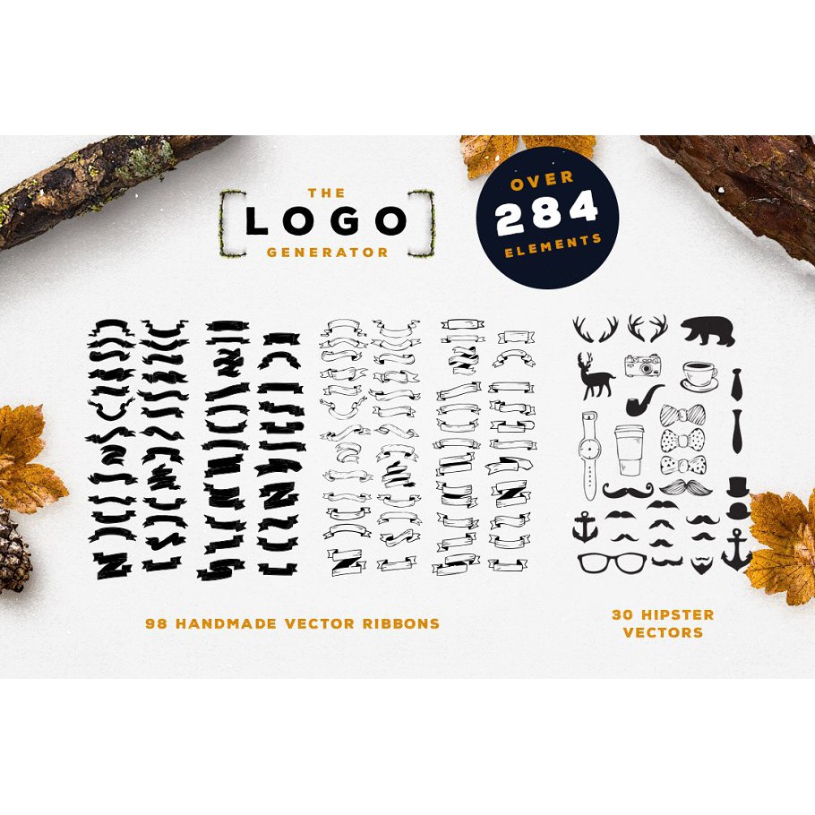 The Logo Generator Bundle  - Photoshop &amp; Illustrator