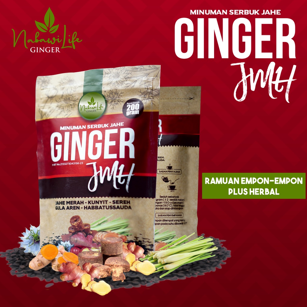 

GINGER JAHE MERAH - JAHE MERAH/MAKANAN SERBUK JAHE 200 GR