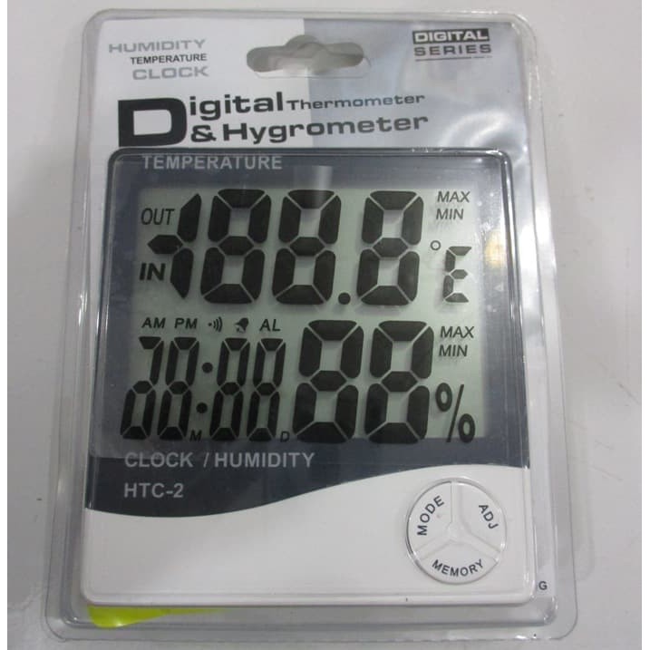 Hygrometer Thermometer Digital LCD Higrometer Termometer HTC-2 Ruangan***TOP