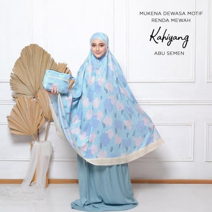 Ezpata Mukena Bali Dewasa Jumbo Putusan Rayon Premium Motif Abstrak Renda Bahan Adem dan Halus Warna Soft Pastel Free Tas Mukena Cantik