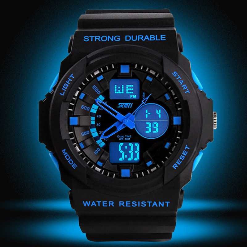 Jam Tangan Anak Skmei LED JT 92 Jam Tangan Strap Waterproof Sport Watch Stylish Keren Berkualitas