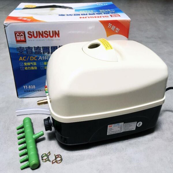 Sunsun YT 838 Aerator AC DC Hi Blow Air Pump Pompa Udara Kolam YT838