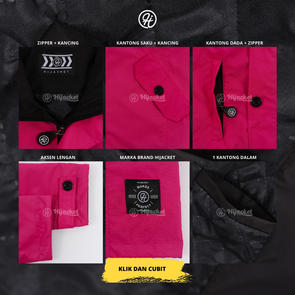 HIJACKET IXORA FASHION HIJAB MUSIM DINGIN - JAKET PREMIUM BAHAN TEBAL WATERPROOF TAHAN AIR HUJAN-8
