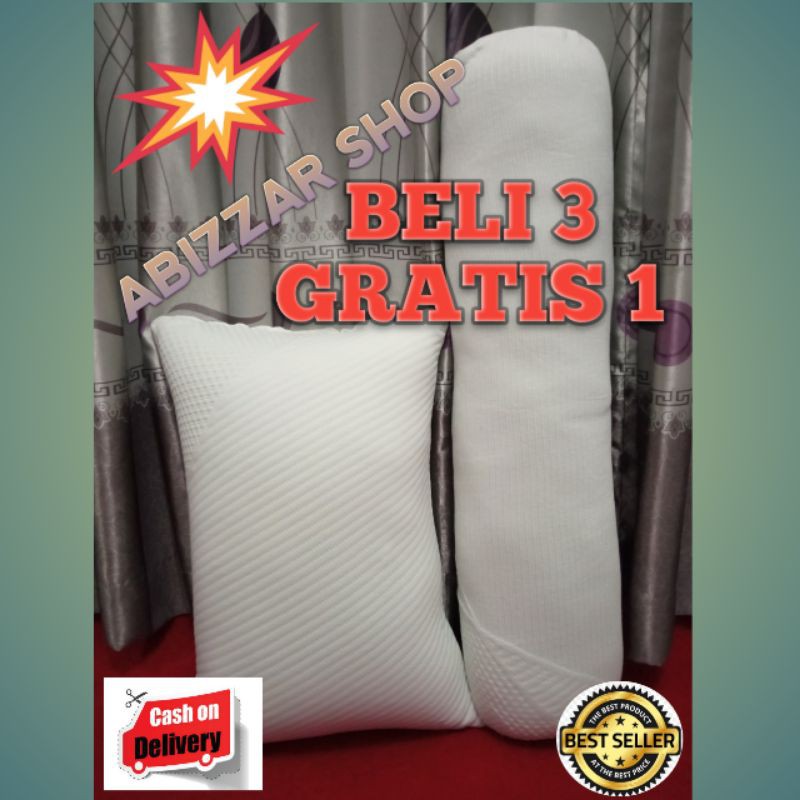 2 Bantal &amp; 2 Guling memory foam jumbo