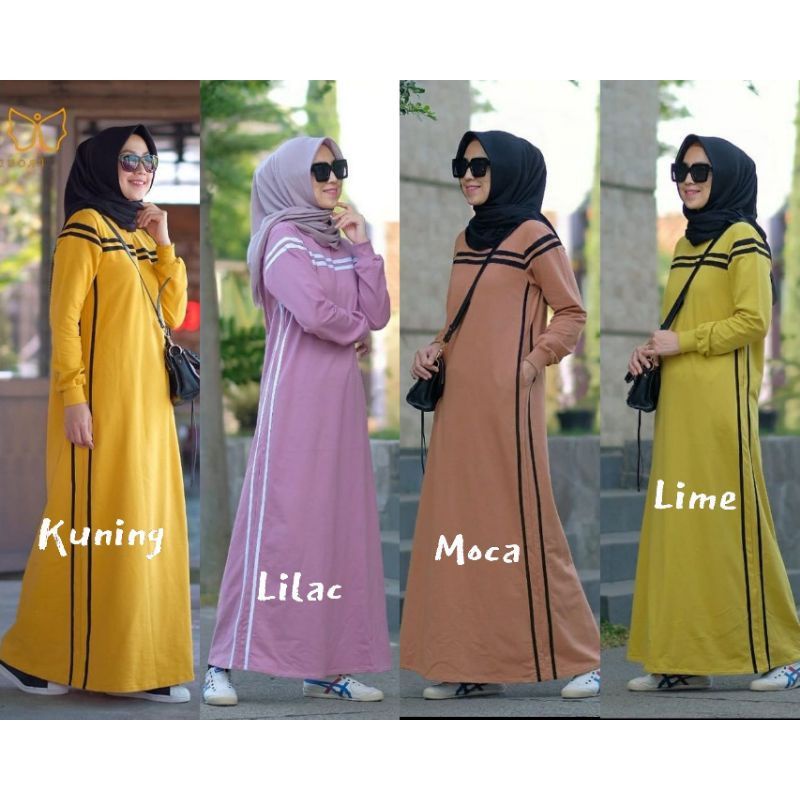 GAMIS WANITA KAOS INJI//FASHION WANITA MUSLIMAH//GAMIS KAOS