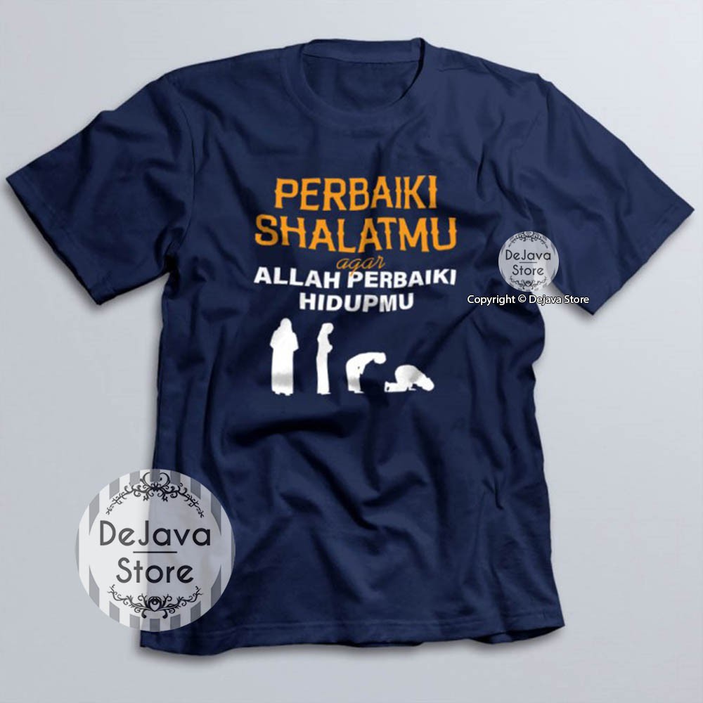 Kaos Dakwah Islami Memperbaiki Hidup Perbaiki Sholat Baju Santri Religi Tshirt Distro Muslim Premium-2