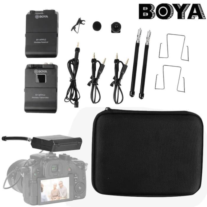 BOYA BY-WFM12 UHF Wireless Microphone for DSLR &amp; Smartphone WM4 WM8 WM8