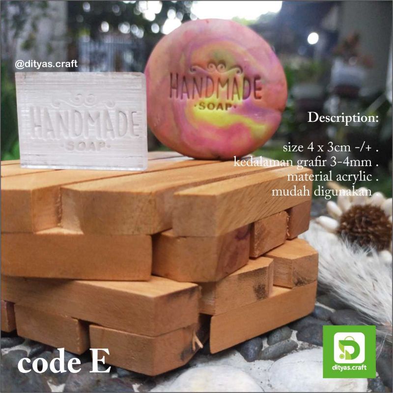 

soap stamp / stempel sabun / handmade soap code E