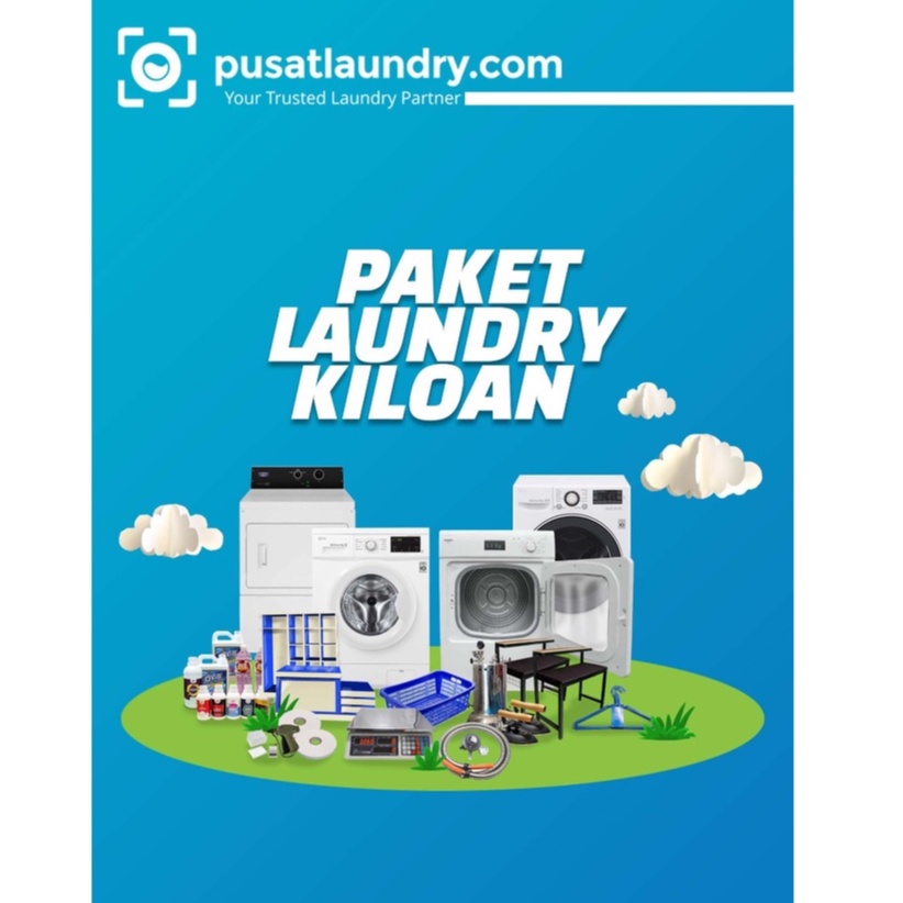 Paket usaha Laundry Kiloan Paket bisnis laundry kiloan Siap Pakai dengan perlengkapan &amp; peralatan mesin laundry Lengkap