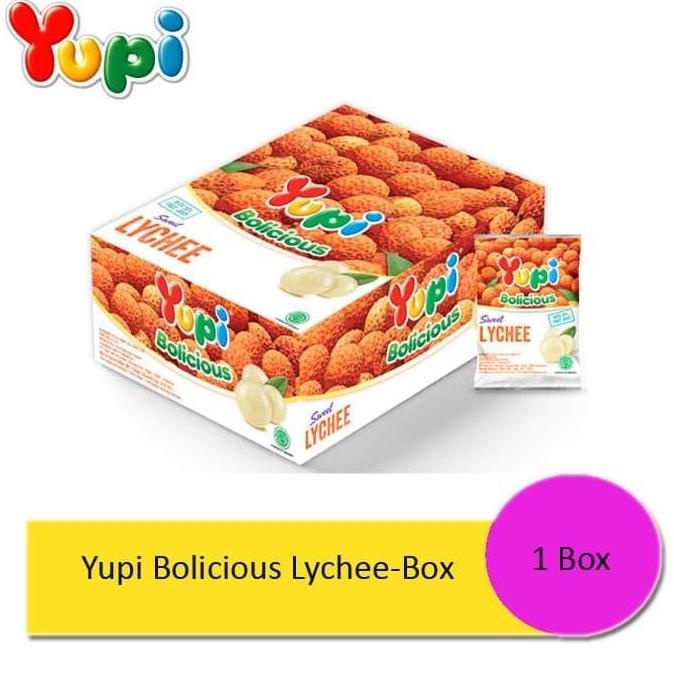 

Diskon Yupi Bolicius Sweet Lychee (1 box isi 24 pcs) Diskon