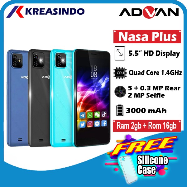 Advan Nasa Plus 2/16 Ram 2gb Rom 16gb Android Garansi resmi