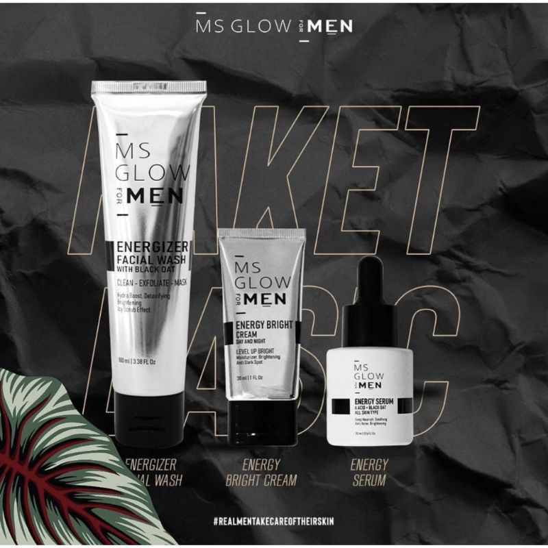 PAKET BASIC MS GLOW FOR MEN/MS GLOW /MS GLOW MEN