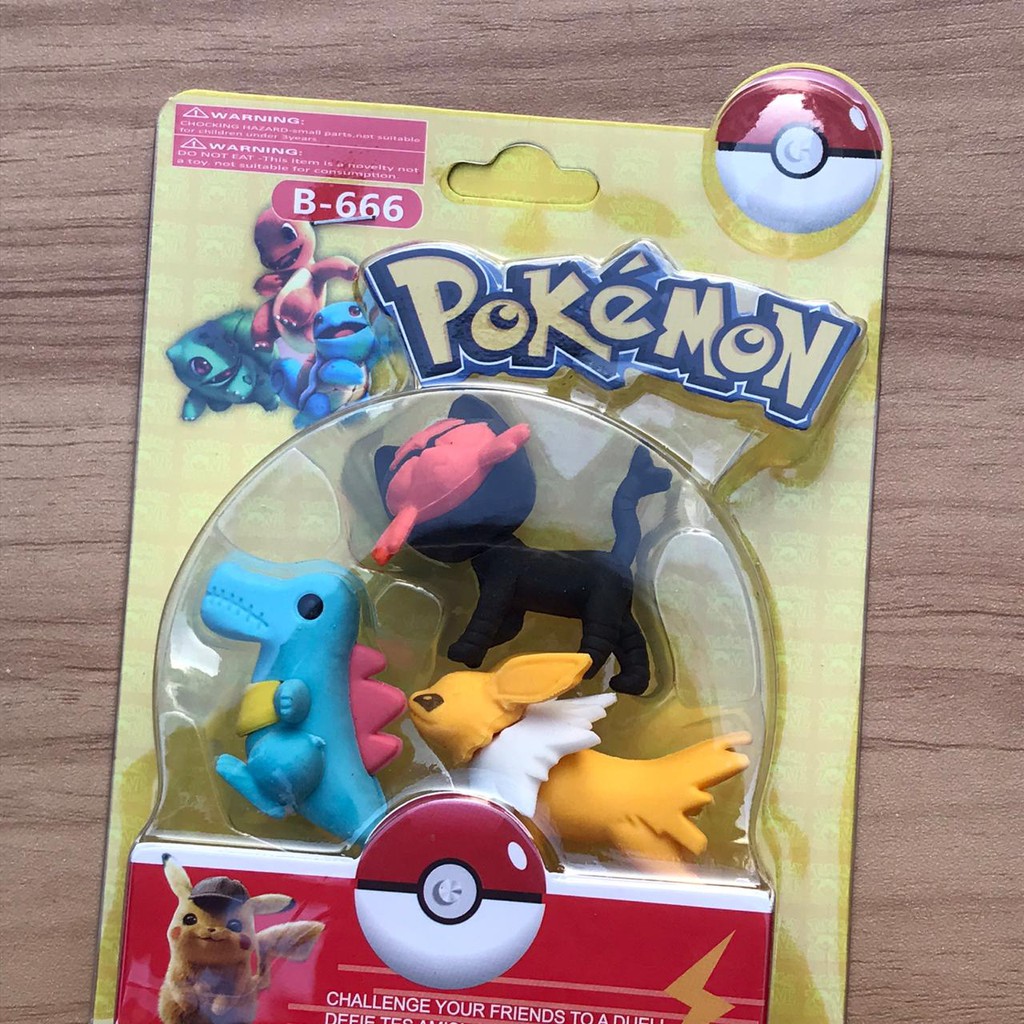 PENGHAPUS POKEMON HAPUSAN ISI 3 PCS HAPUSAN ALAT TULIS PERLENGKAPAN SEKOLAH KUALITAS IMPORT TERMURAH