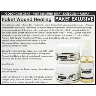 Jual Paket perawatan wound healing wajah rusak akibat pemakaian cream