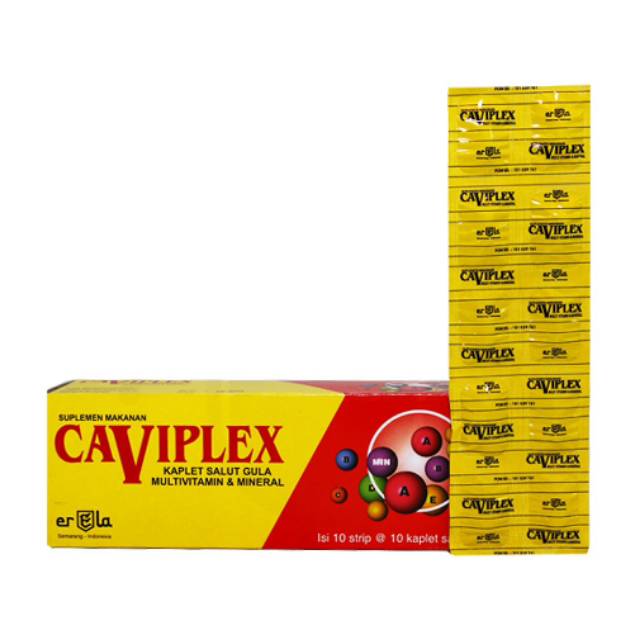 Caviplex Multivitamin Strip (10 kapsul) - Vitamin Mineral Kaplet