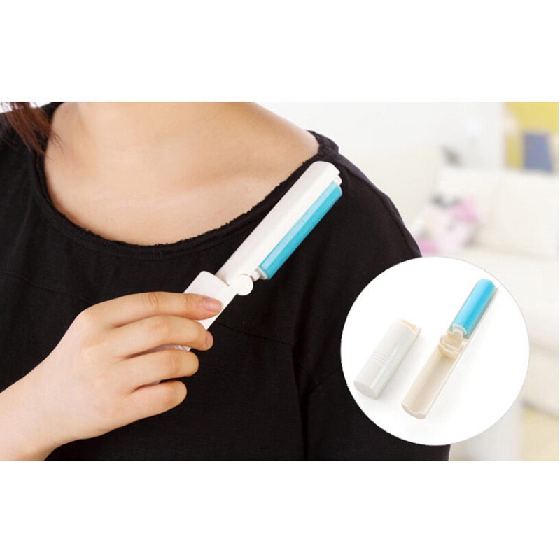 【Theredsunrisesiwy.id】New Reuseable Sticky Picker Upper Cleaner Lint Roller Dust Hair Remover Brush