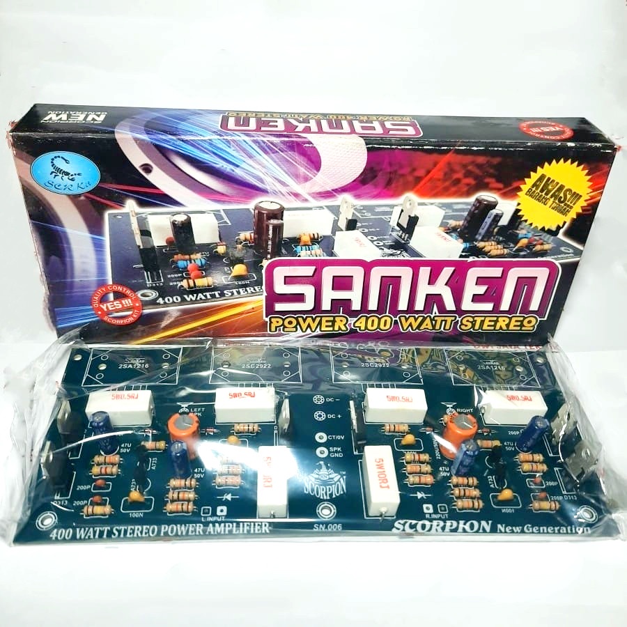 Kit Power Amplifier Sanken 400 Watt Stereo by Scorpion