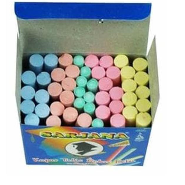 

Termurah!! (fxl-770) Kapur Tulis Warna Merk Sarjana/ Kapur Warna-Warni
