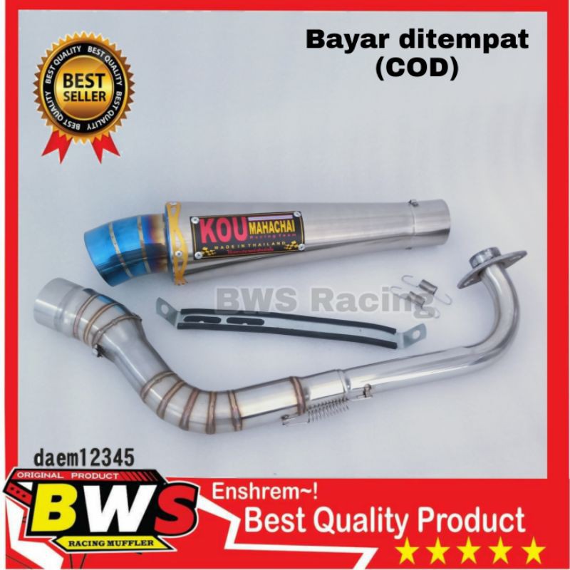 Knalpot Kou untuk Beat fi beat karbu Scopy