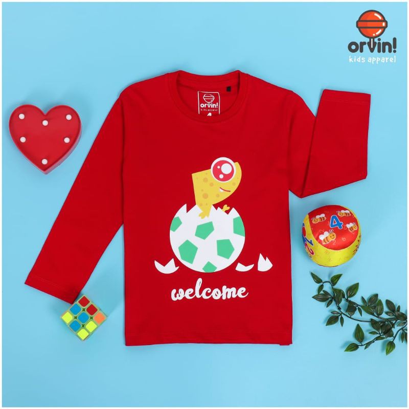 Kaos Tangan Panjang Orvin Kids