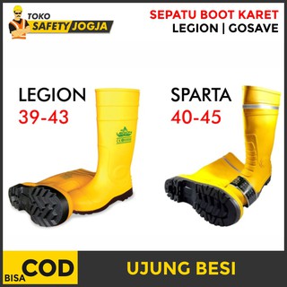  Sepatu  Karet Rubber Kuning Boots  Legion  dan Sparta 