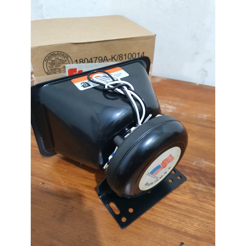 Toa Sirine Kotak  Klakson speaker Toa Polisi 200 watt magnet besar SERINE Horn 200 100 w wat Federal signal spull 66 mm untuk SENKEN LANDUN WHELEN Patwal murni untuk Ambulance Paspamres Rescue