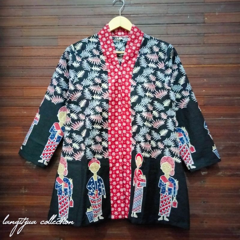 BLUS BATIK JUMBO | ATASAN BAJU BATIK WANITA BIG SIZE