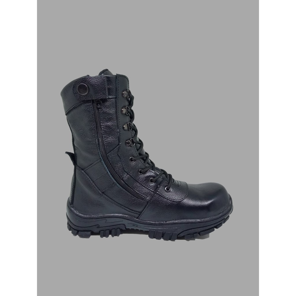 TERBARU!! SEPATU SAFETY BOOTS SEPATU KRUWEL LODONG HITAM SEPATU PRIA