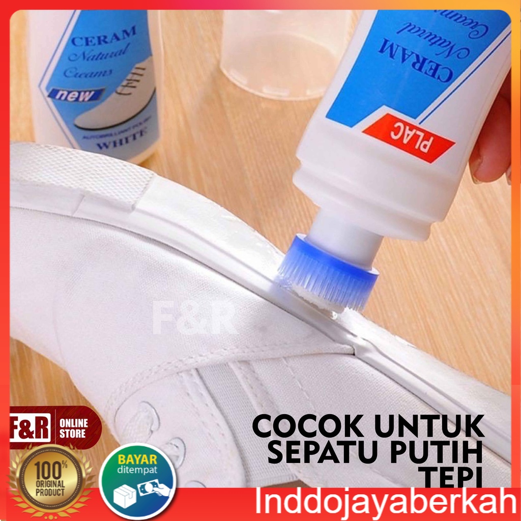 Semir Pembersih Sepatu Putih Penghilang Noda Pemutih White Perawatan Sepatu Tas Bag Shoes Cleaner