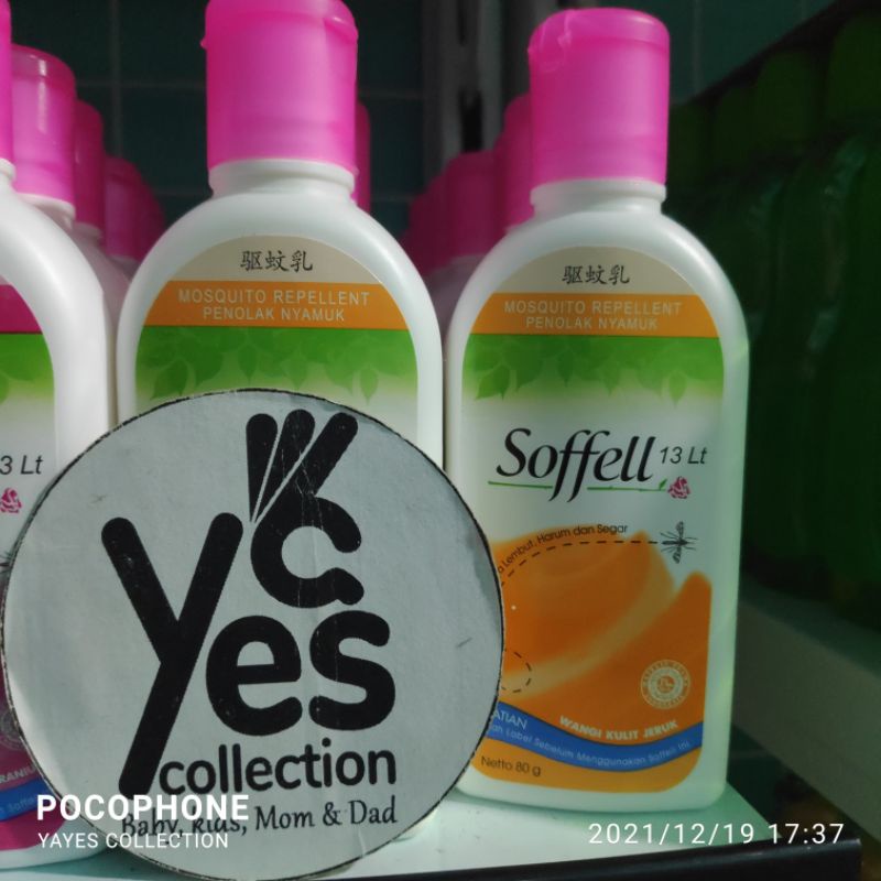 Soffel Lotion Penolak Nyamuk 80g Botol Bengkoang Apel Jeruk Mosquito Repellent sofel sopel anak Dewasa