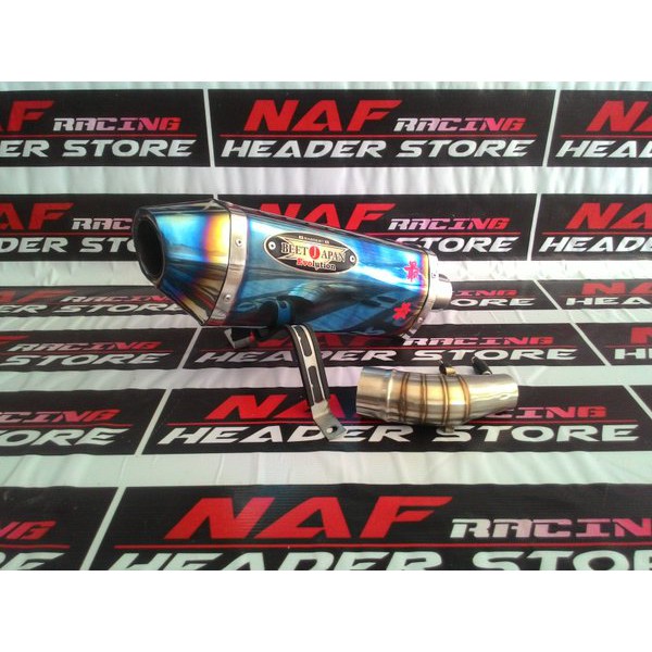 Knalpot  Racing NASSERT BEET japan BLUE With Slip On Motor