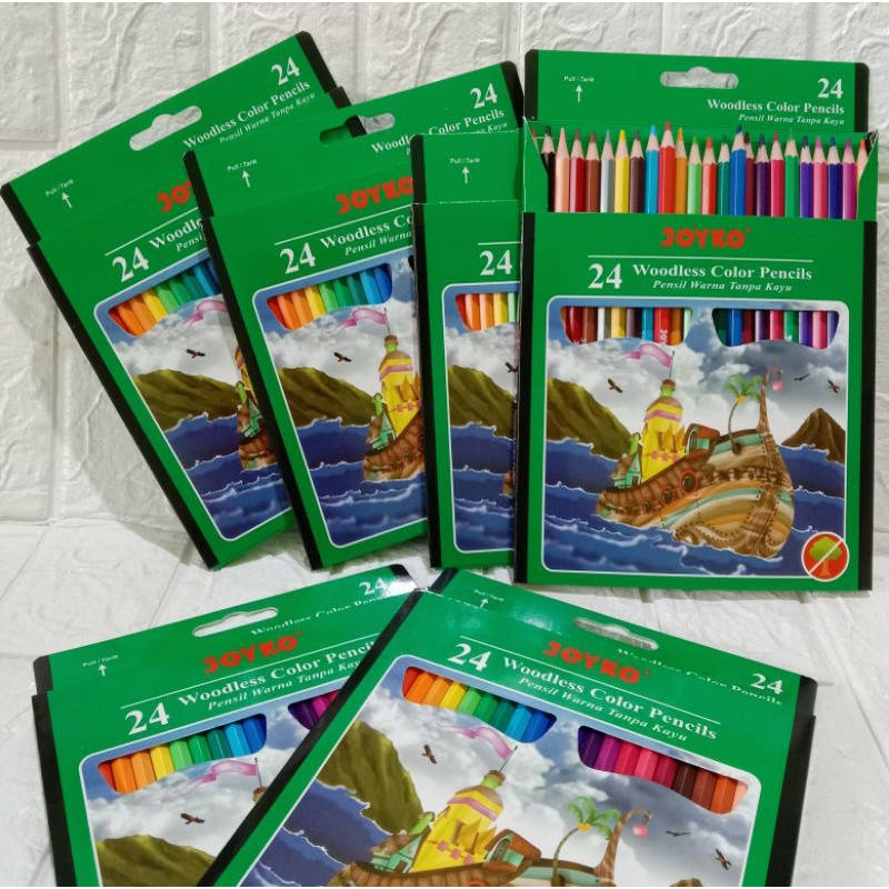 

JOYKO 24 woodless color pencils pencil24 warna tanpa kayu
