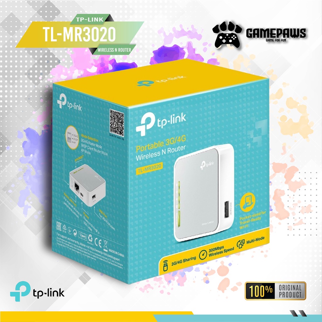 TP Link Router MR-3020 3G/4G USB Modem MR 3020