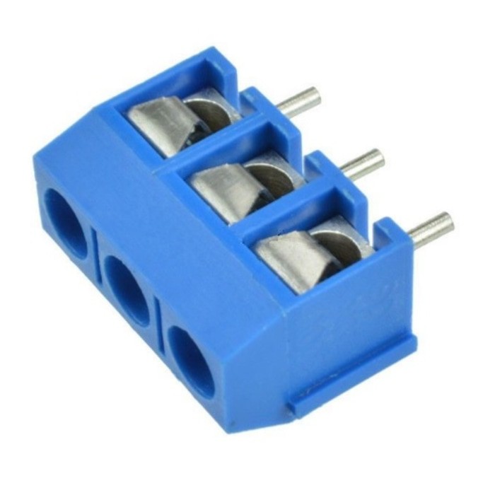 KF301 Terminal Block 3P pitch 5mm 3pin 3 p pin Screw Sekrup Connector KF-301 blok konektor