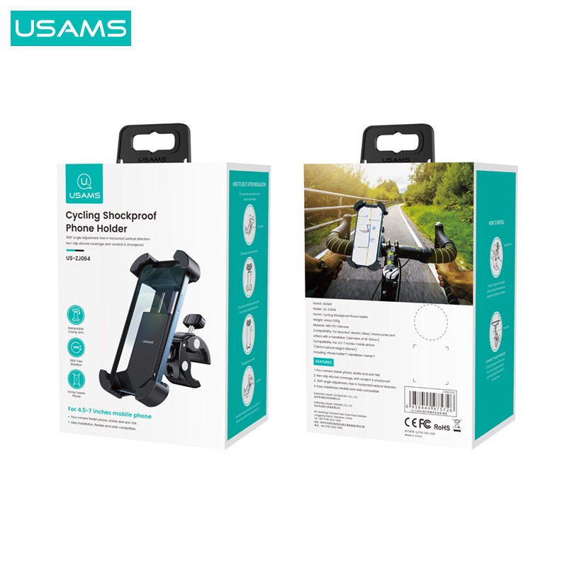 USAMS ZJ064 Cycling Shockproof Phone Holder Sepeda